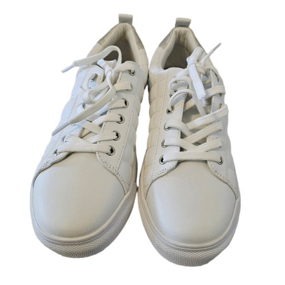 Steve Madden Shoes - White and Silver Steve Madden Women's Sneakers